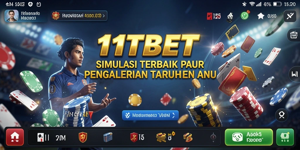 Screenshot utama 11TBET menampilkan gameplay simulasi taruhan yang mendebarkan.