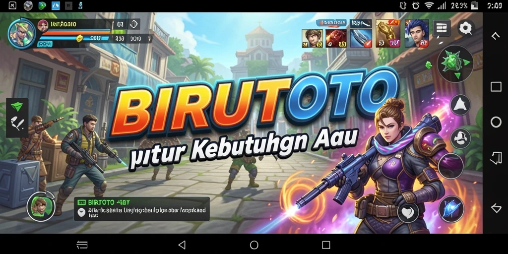 Tampilan antarmuka BIRUTOTO yang intuitif dan modern.