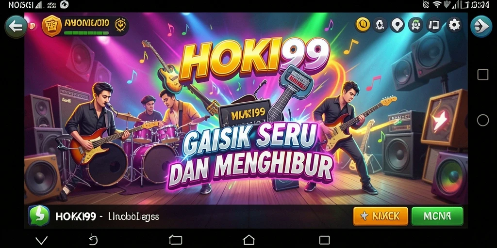 Tampilan gameplay HOKI99 yang seru dan interaktif saat bermain musik.