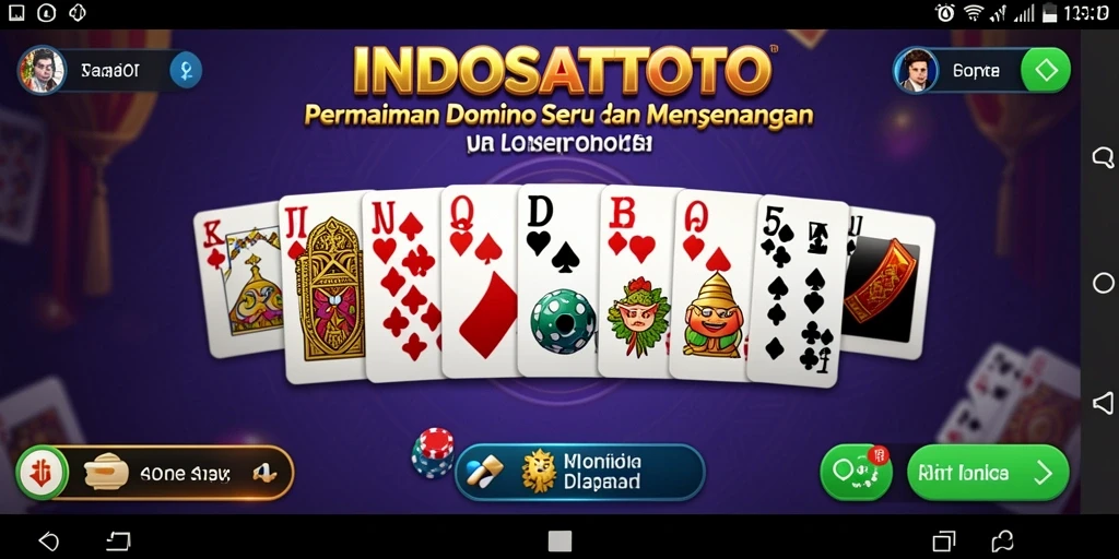 Tampilan gameplay Domino yang menarik dari INDOSATTOTO.