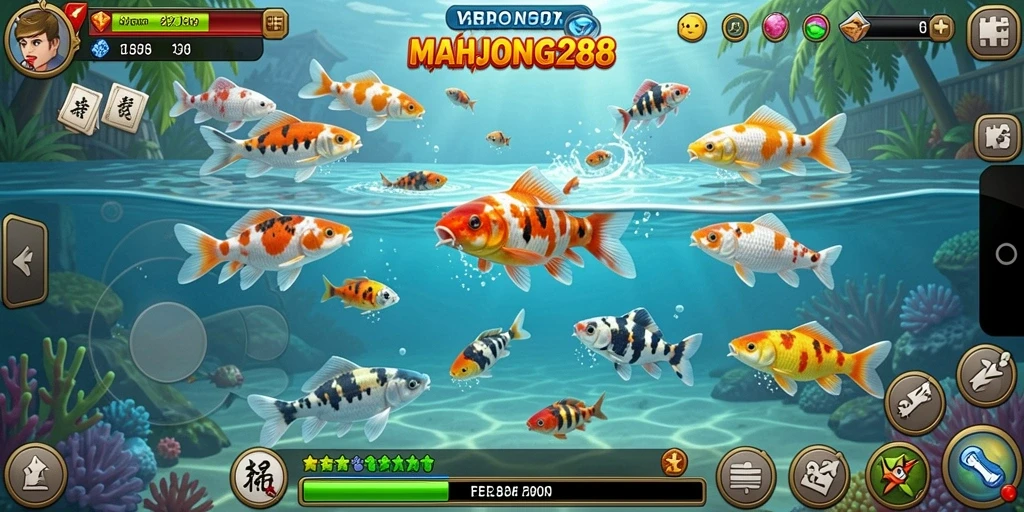 Screenshot gameplay Tembak Ikan yang seru di MAHJONG288.