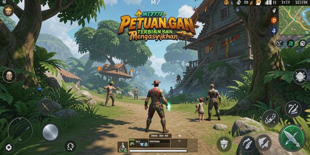 Gameplay MT777 yang menampilkan petualangan eksplorasi Open World.