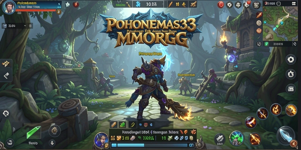 Gameplay seru POHONEMAS33 di dalam dunia MMORPG.